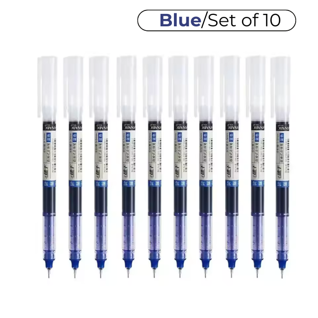 GlidePen™ Ergonomic Gel Pen Set – High-Quality Water-Based Ink, Smudge-Free, Left-Handed Friendly (Set of 10)